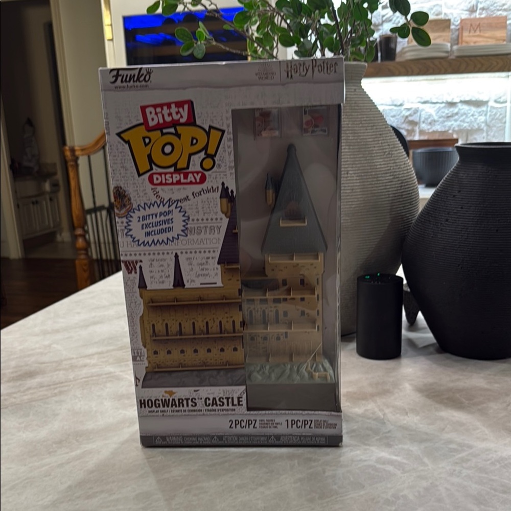 Funko Bitty Pop! Hogwarts Castle Display with Blue and Tan Accents new in box!